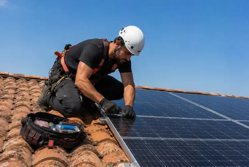 Maintenance et monitoring de panneaux solaires à Saint-Sauveur